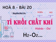 Tỉ khối là gì, công thức và cách tính tỉ khối của chất khí, hỗn hợp khí - hoá 8 bài 20